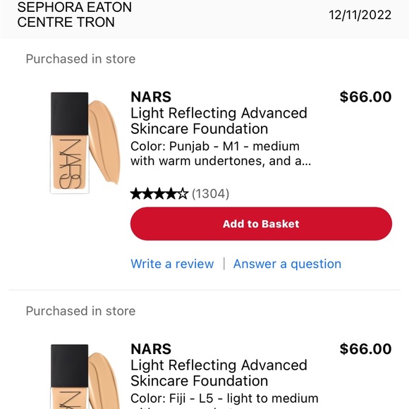 NARS FIJI Light Reflecting Advanced Skincare Foundation in Fiji - Picture 4 of 8